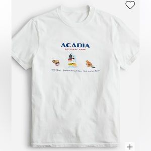 I Crew x National Parks Foundation Sz M Acadia National Park T-shirt